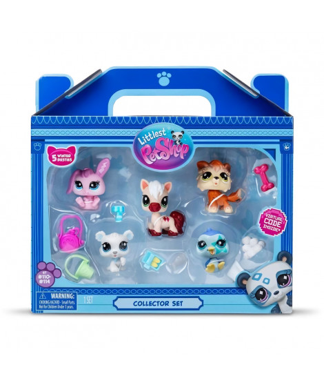 Pack de 5 Pets - BANDAI - Littlest Pet Shop Montagne - Animaux a collectionner