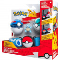 Ceinture - BANDAI - Pokémon Clip N' Go - 1 ceinture, 2 Poké Balls et 1 figurine Carapuce 5 cm