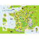 Puzzle 100 pieces - Carte de France - Nathan - Puzzle Enfant + Trieur - Des 6 ans