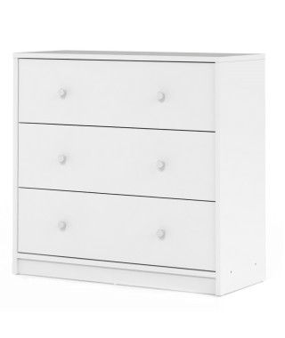FINLANDEK Commode de chambre TYYLIKÄS style contemporain décor blanc - L 72 cm