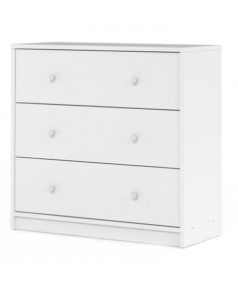 FINLANDEK Commode de chambre TYYLIKÄS style contemporain décor blanc - L 72 cm