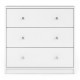 FINLANDEK Commode de chambre TYYLIKÄS style contemporain décor blanc - L 72 cm
