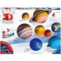 Puzzle 3D Systeme solaire - Ravensburger - Puzzle enfant 3D éducatif - sans colle - 8 planetes - 522 pieces - Des 6 ans