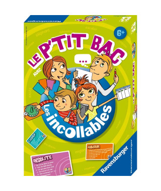 LES INCOLLABLES Le P'tit bac - Ravensburger - Jeu de société enfants - Petit Bac revisité, original et fun - Des 6 ans