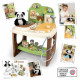 Smoby - Centre Vétérinaire Zoo - 1 peluche Panda - Nombreux accessoires et fonctions