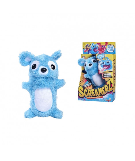 Smoby - Screamerz - Peluche intéractive amusante - Ours - 25 cm - Bruits en la secouant ou appuyant sur le bouton
