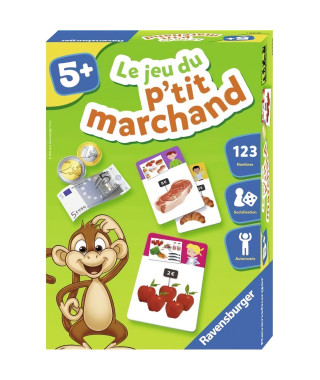 Le jeu du p'tit marchand - Jeu éducatif - Acheter et vendre - Initiation au calcul mental - Ravensburger - Des 5 ans