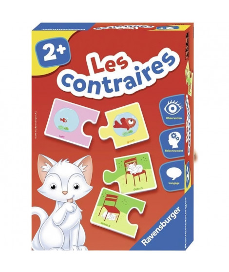 Les contraires - Jeu éducatif - Découvertes des contraires - Ravensburger - Des 2 ans
