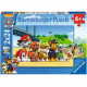 Puzzles Pat' Patrouille Chiens héroiques Ravensburger 2x24 pieces pour enfant des 4 ans