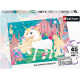 Puzzle 45 pieces - Jolie licorne - Nathan - Puzzle Enfant + Poster - Des 5 ans