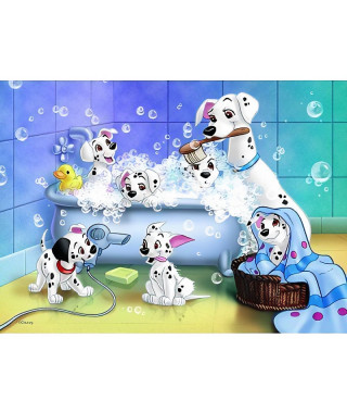 Puzzle 60 p - Tous au bain ! / Disney 101 Dalmatiens