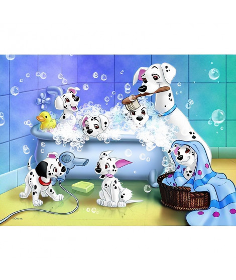 Puzzle 60 p - Tous au bain ! / Disney 101 Dalmatiens