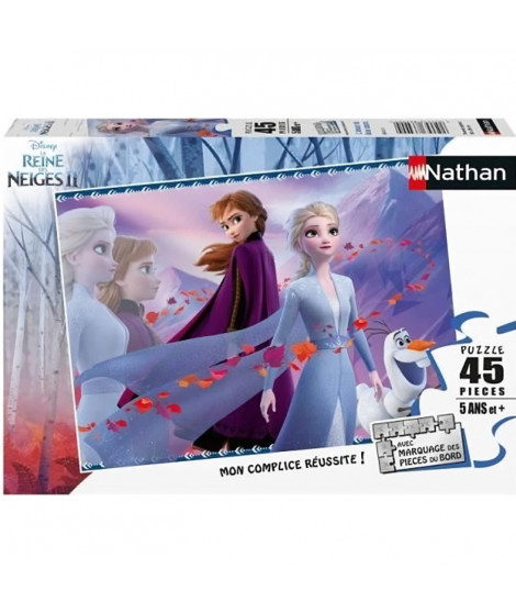 LA REINE DES NEIGES 2 Puzzle 45 pieces - L'amour de deux soeurs - Nathan - Puzzle Enfant + Poster - Des 5 ans