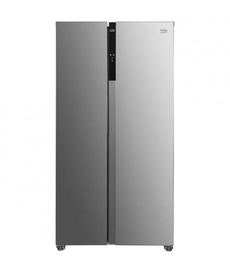 Réfrigérateur Side by Side - BEKO - GNO5323XPN - Froid ventilé - Classe D - 532 L - 177 x 91 x 67 cm - Inox