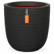 Capi Jardiniere Nature Rib 43x41 cm noir KBLR933 424234