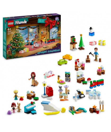 LEGO Friends 42637 Le Calendrier de l'Avent 2024 Cadeaux avant Noël Inclut 5 personnages