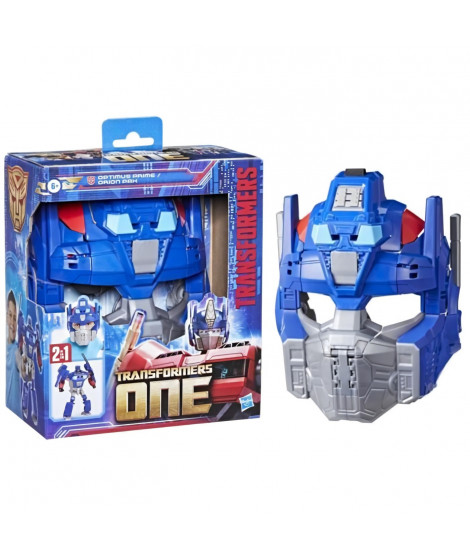 Transformers One figurine 2-en-1 Optimus Prime (Orion Pax) de 25 cm, se convertit en masque, jouets interactifs pour filles e…