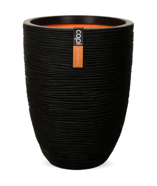 Vase élégant bas - CAPI EUROPE - RIB NL - 46 x 58 cm - Noir