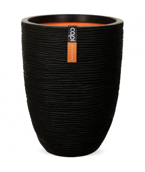 Vase élégant bas - CAPI EUROPE - RIB NL - 46 x 58 cm - Noir