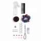Smoby - Tete a coiffer cheveux afro - Facile a coiffer - 23 accessoires réalistes - Levres thermosensibles - Trappe de rangement