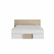 DIAGONE Lit  adulte avec tiroirs de rangement  - Chene et blanc - 140 x 190 - SWIVEL
