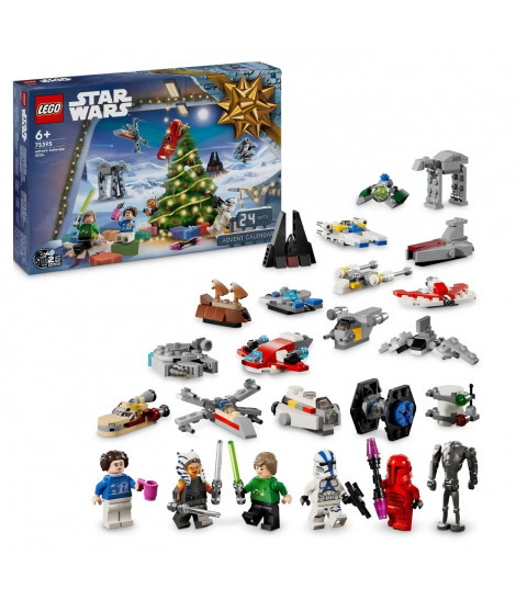 LEGO Star Wars 75395 Le Calendrier de l'Avent 2024 - Set a Construire Idée Cadeau de Noël