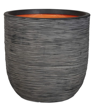 Capi Jardiniere Nature Rib 43 x 41 cm anthracite KOFZ933 424243