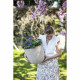 Pot de fleur boule - CAPI EUROPE - WASTE RIB NL - 43 x 41 cm - Terrazzo beige