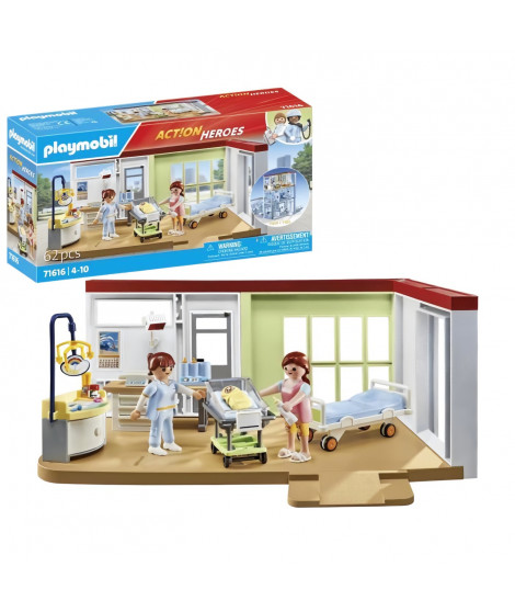 PLAYMOBIL - 71616 - Chambre de maternité