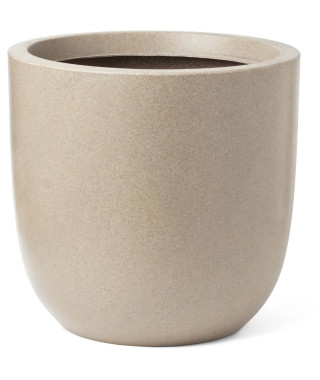 Pot de fleur boule - CAPI EUROPE - WASTE SMOOTH NL - 43 x 41 cm - Terrazzo beige