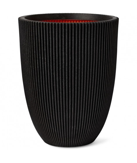 Capi Vase élégant Groove 46x58 cm Noir 445497