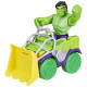 Spidey Coffret Camion démolisseur Hulk, véhicule avec figurine de 10 cm, jouets des 3 ans, Spidey et ses Amis Extraordinaires
