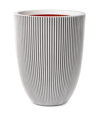 Capi Vase élégant Groove 46x58 cm Ivoire 445499