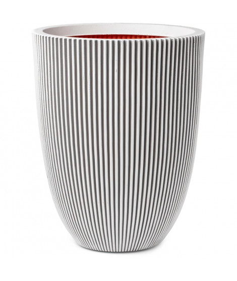 Capi Vase élégant Groove 46x58 cm Ivoire 445499