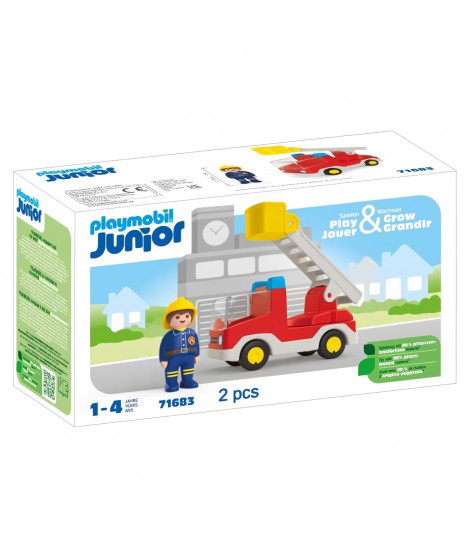 PLAYMOBIL JUNIOR - 71683 - Camion de pompier