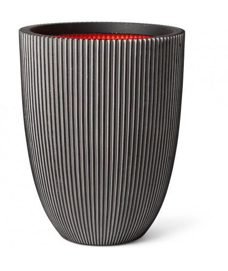 Capi Vase élégant Groove 46x58 cm Anthracite 445501