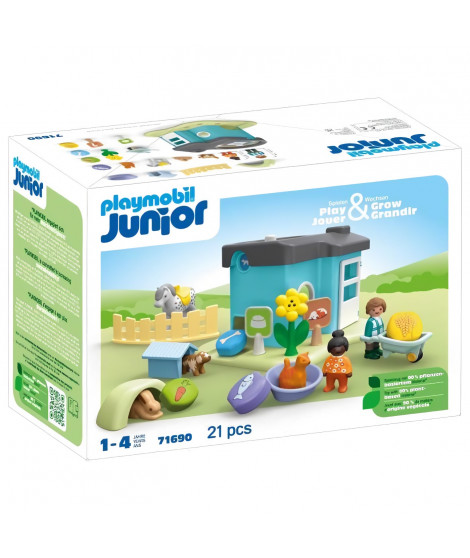 PLAYMOBIL JUNIOR - 71690 - Maison des animaux