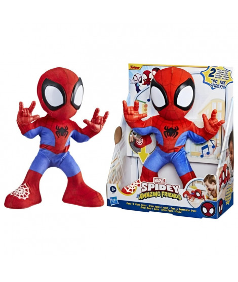 Spidey danse et rampe, peluche interactive avec musique et sons, jouets de super-héros a partir de 3 ans, Spidey et ses Amis …