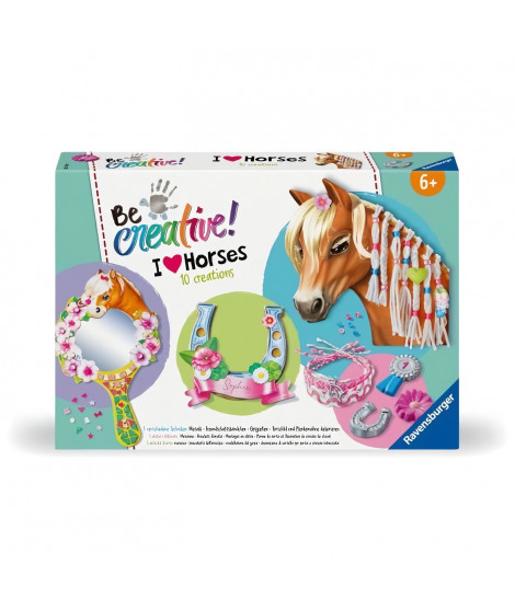 Ravensburger-Be Creative Chevalkit Multi-activités Horses10 créationsActivité détente et créativeDes 7 ans238751