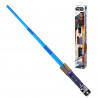 Sabre laser électronique Maître Jedi Sol, bleu personnalisable officiel sous licence Star Wars Lightsaber Forge Kyber Core, d…