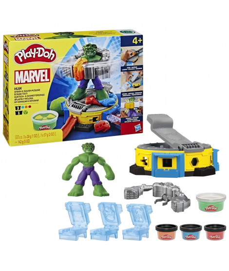 Play-Doh Marvel, coffret Hulk Écrase tout avec pâte a modeler
