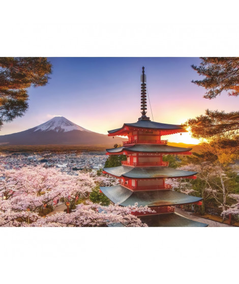 Ravensburger-Puzzle 1000 pieces-Cerisiers en fleurs du Mont Fuji-Adultes et enfants-Des 14 ans-Puzzle de qualité supérieure-1…