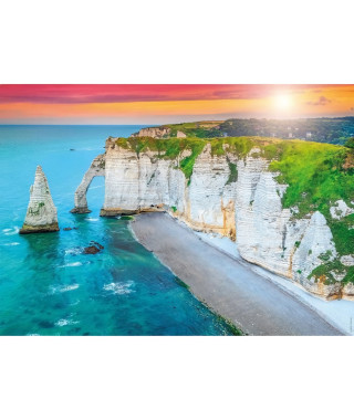 Nathan-Puzzle 1000p-Les falaises d'Etretat-Adultes et enfants des 14 ans-Puzzle de qualité supérieure-Encastrement parfait-12…