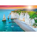 Nathan-Puzzle 1000p-Les falaises d'Etretat-Adultes et enfants des 14 ans-Puzzle de qualité supérieure-Encastrement parfait-12…