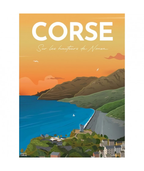 Nathan-Puzzle 500 pieces-Affiche de la Corse/Louis l'Affiche-Adultes et enfants des 10 ans-Puzzle de qualité supérieure-12000985