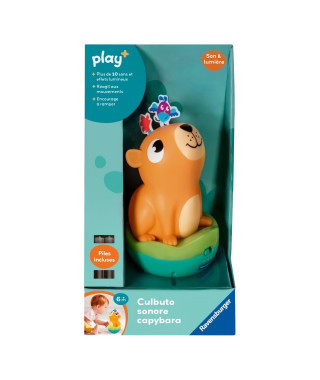 Ravensburger -PLAY + -Culbuto sonore capybara - Des 6 mois - version française - 34019