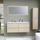 Ensemble TIMBER, set de salle de bain 120, vanity+vasque+miroir & colonne