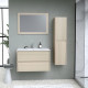 Ensemble TIMBER, set de salle de bain 80, vanity+vasque+miroir & colonne