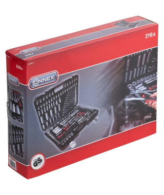 Coffret a douilles CONNEX - 216 pieces - Garantie 2 ans