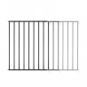 Badabulle Barriere de sécurité Enfant Safe&Protect XL - Extensible (60 a 106.5 cm) - Ouvertures Extra Large - Fixation Vis, Noir